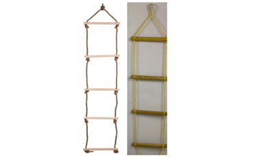 Wooden Rung Rope Ladder