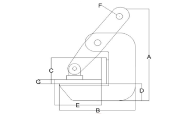 Non marring plate lifting clamp with spring locked