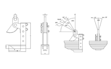 Horizontal Plate Lifting Clamp with Adjustable Jaw Opening