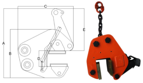 Non Marring Vertical Plate Clamps