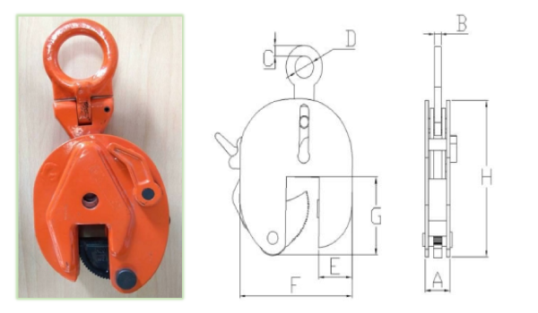 Universal Vertical Plate Lifting Clamps