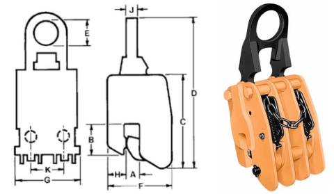 Vertical Plate Clamp Extra Heavy Duty