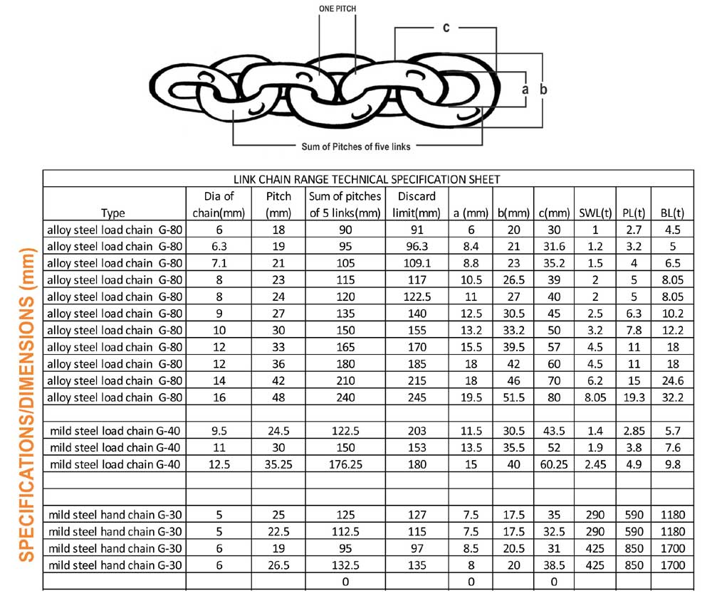 Alloy steel chain